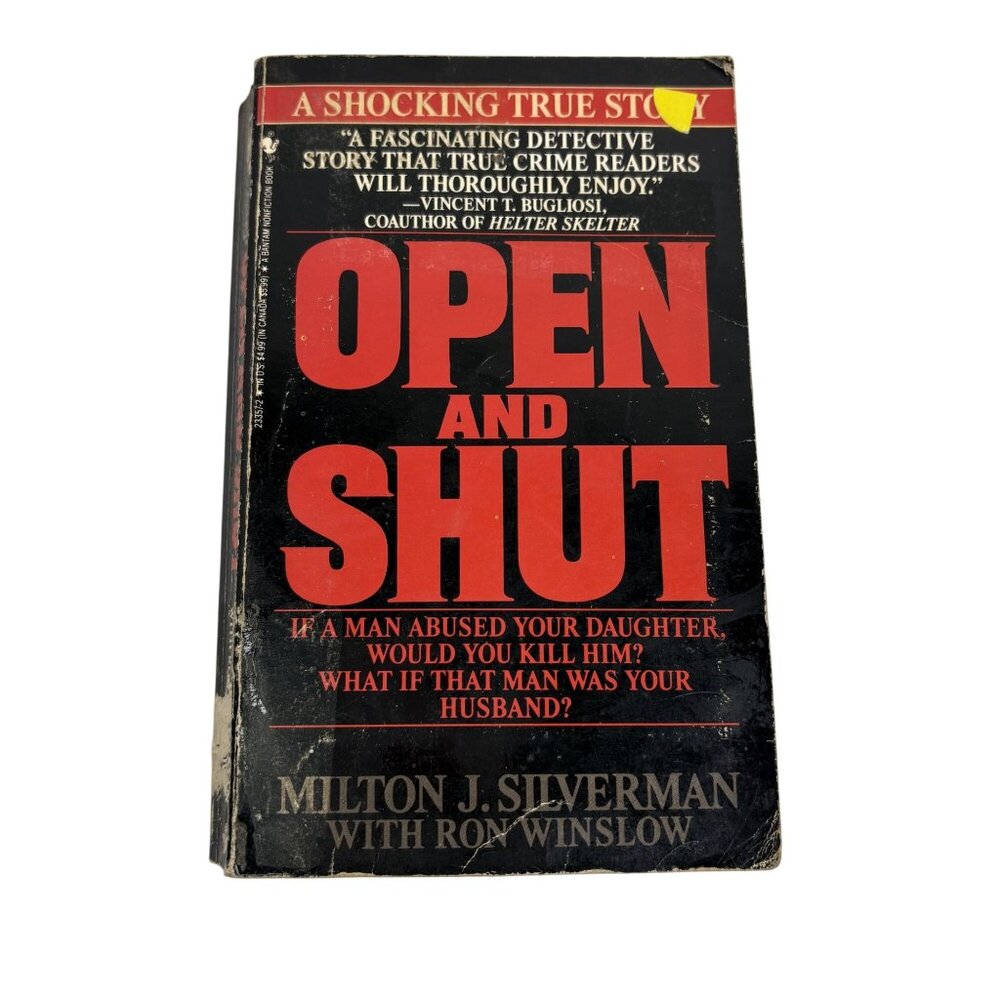 Vintage Open And Shut True Crime Book‎ By Milton J. Silverman With Ron Winslow
